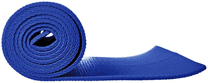 blue pvc yoga mat